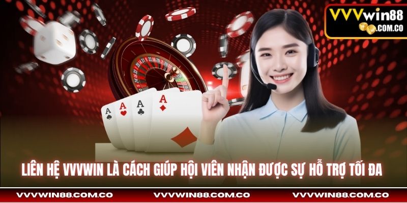 Liên hệ VVVWin là cách giúp hội viên nhận được sự hỗ trợ tối đa